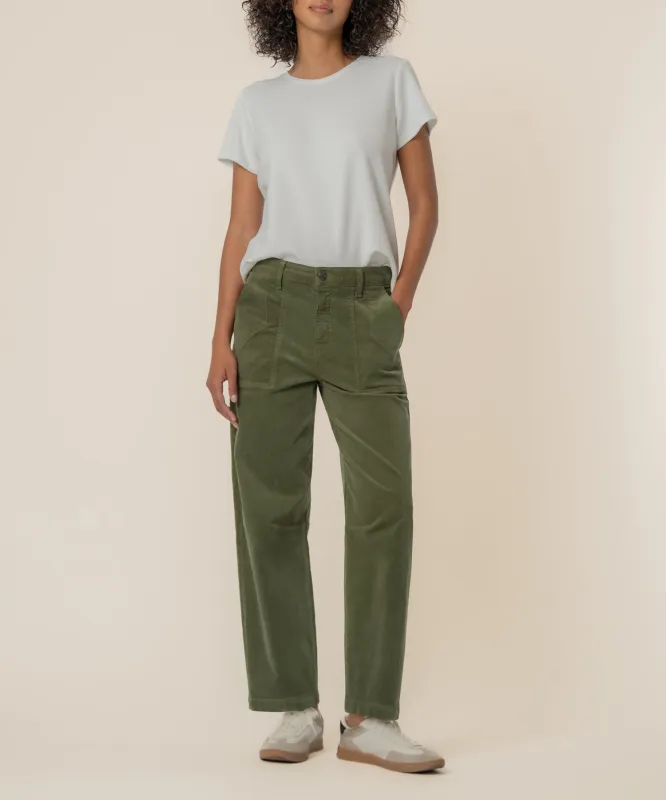 Ashton Corduroy High Rise Barrel, Exclusive sold by Kut from the Kloth