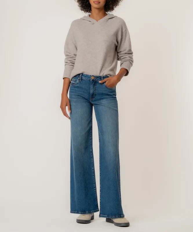 Linden Hoodie Pullover in Taupe made by Kut from the Kloth