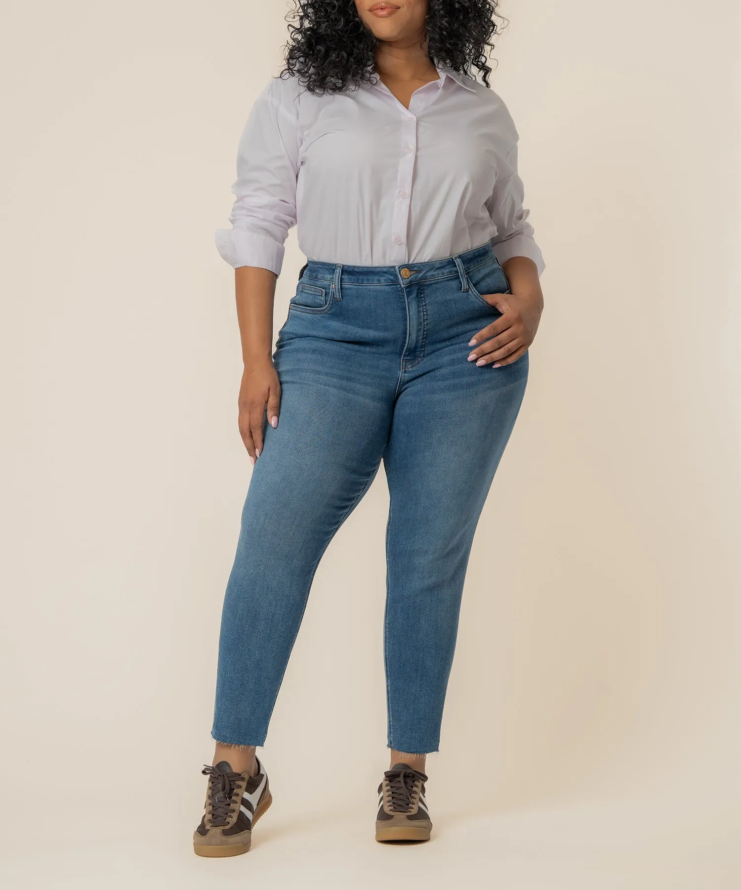 Rachael High Rise Mom, Plus sold by Kut from the Kloth