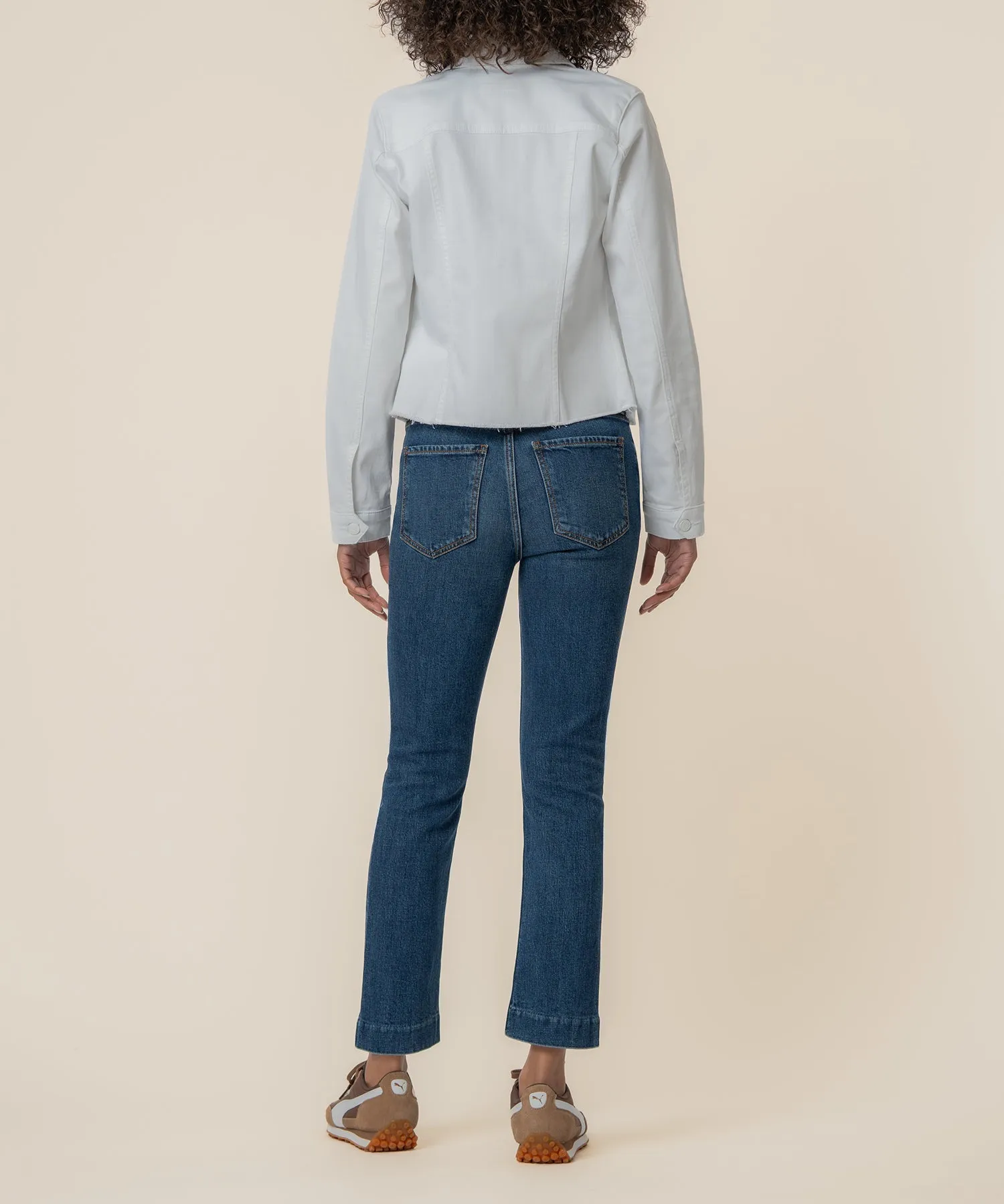 Kara Denim Jacket in Optic White sold by Kut from the Kloth product image thumbnail 3
