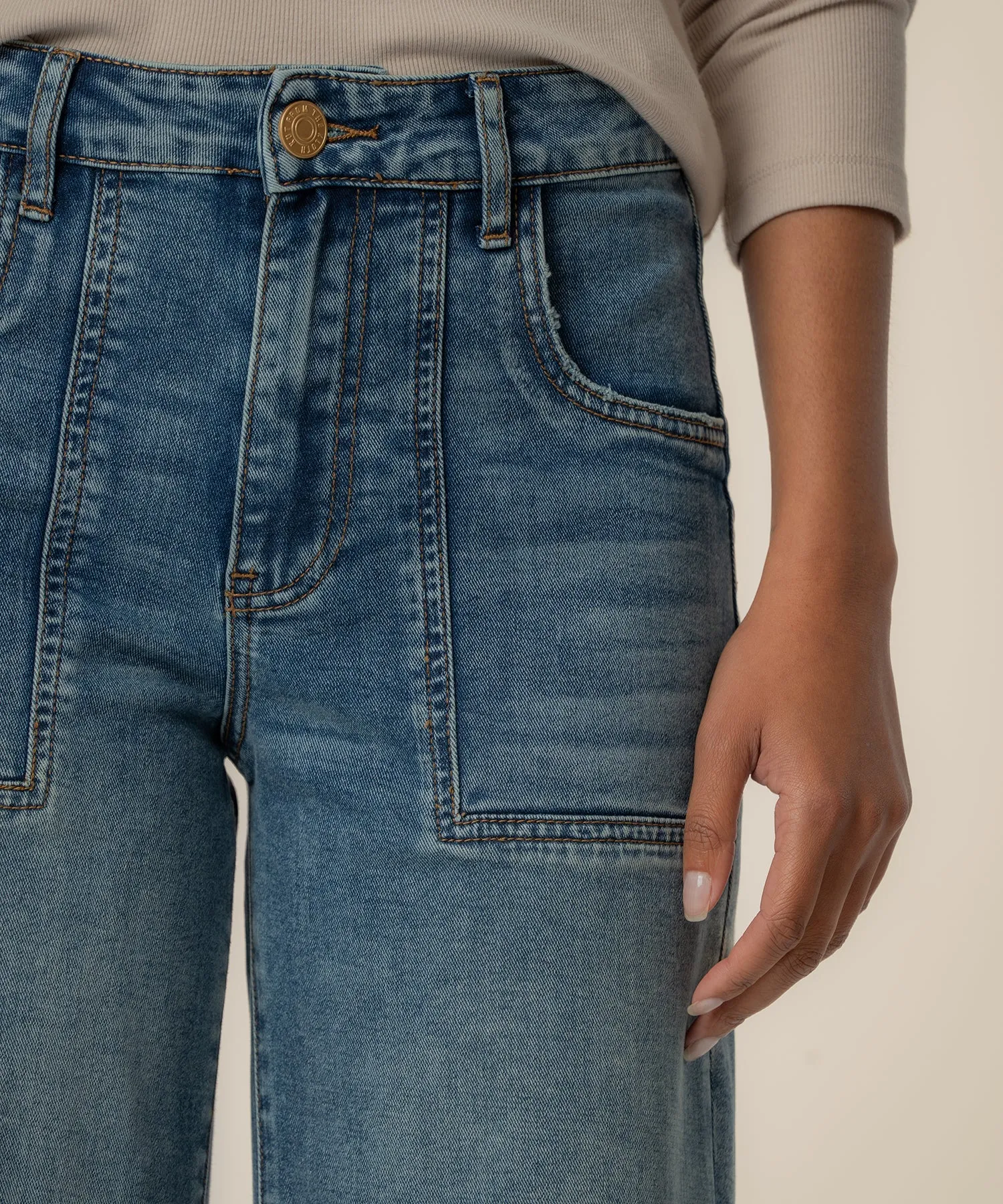 Meg High Rise Wide Leg in Witted Wash sold by Kut from the Kloth product image thumbnail 4