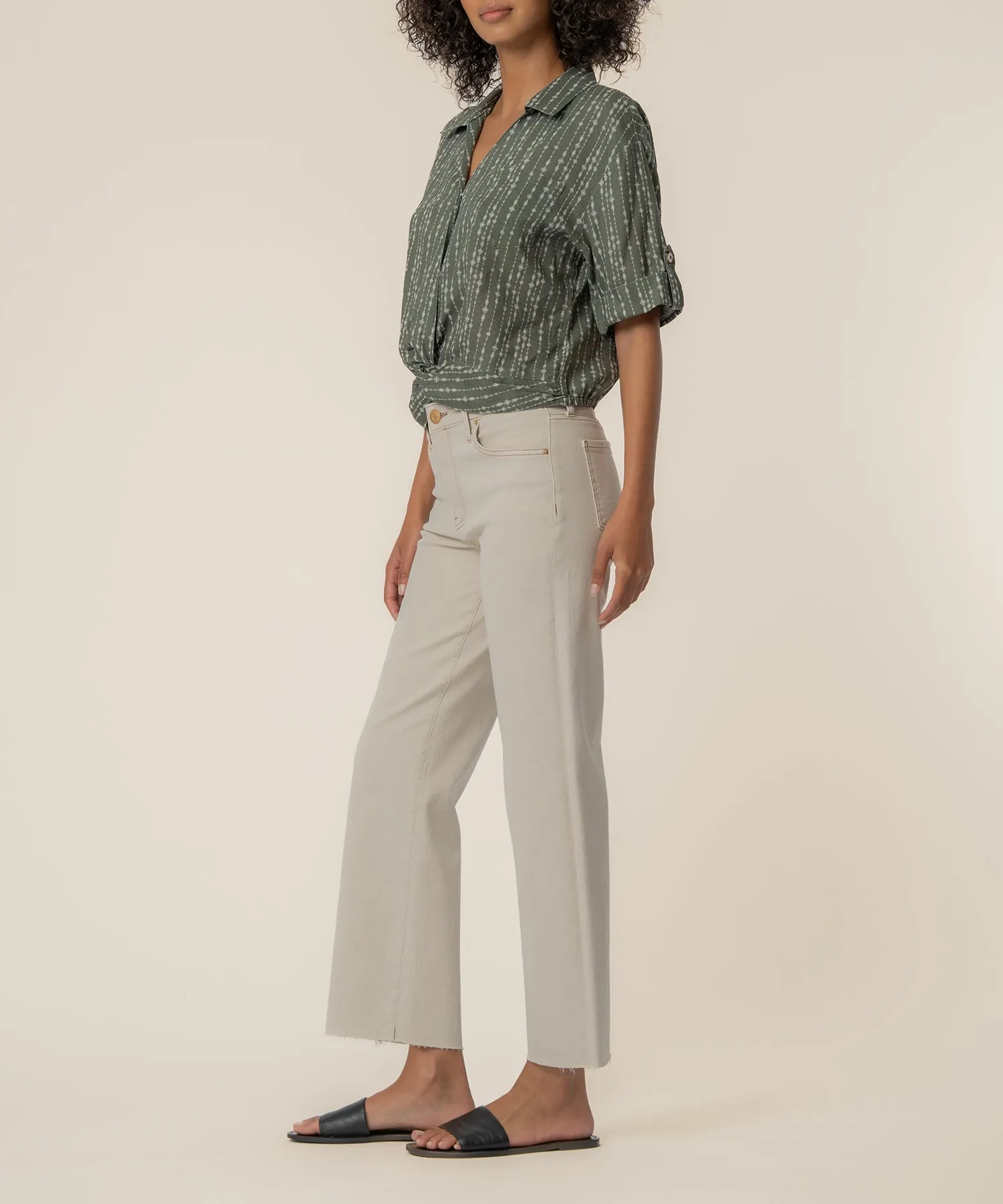 Rebel Linen Knot Front Shirt sold by Kut from the Kloth product image thumbnail 2