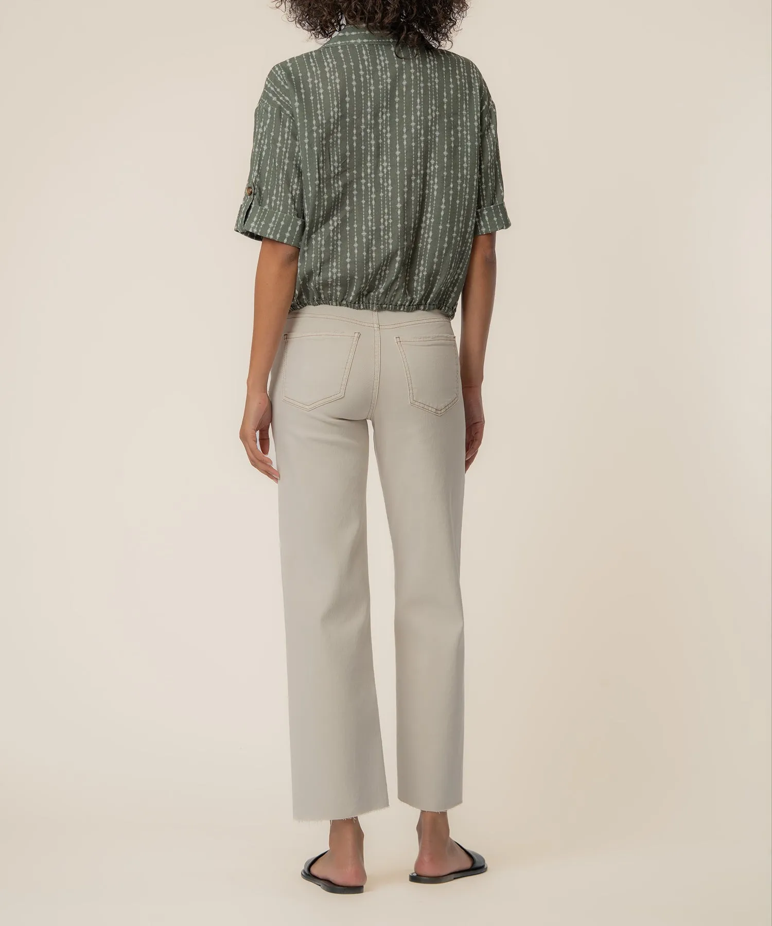 Rebel Linen Knot Front Shirt sold by Kut from the Kloth product image thumbnail 3