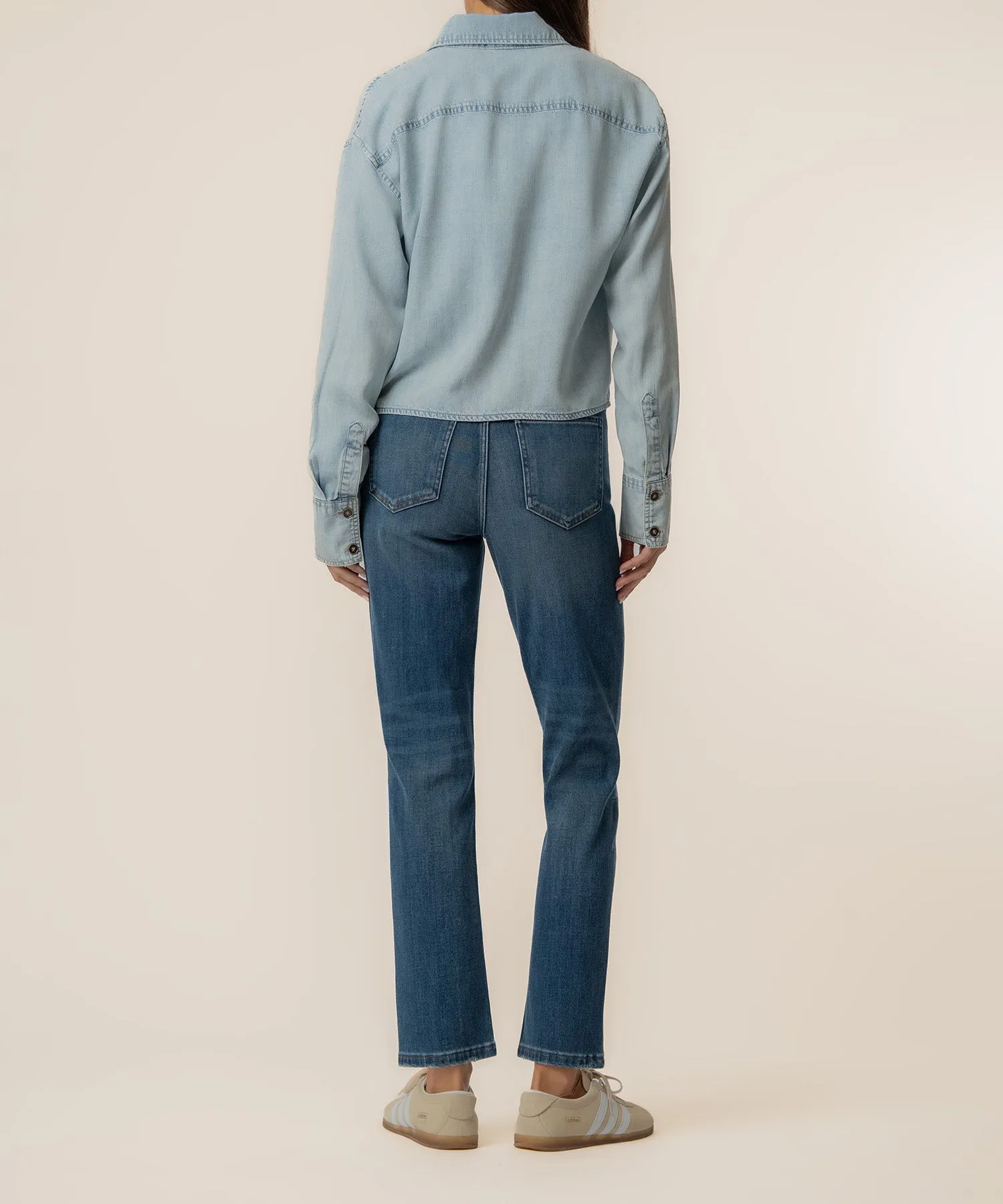 Alyssa Denim Shirt in Zappy Wash sold by Kut from the Kloth product image thumbnail 3