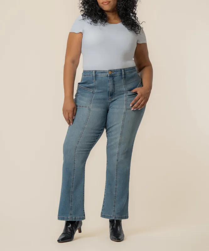 Kelsey High Rise Ankle Flare, Plus sold by Kut from the Kloth