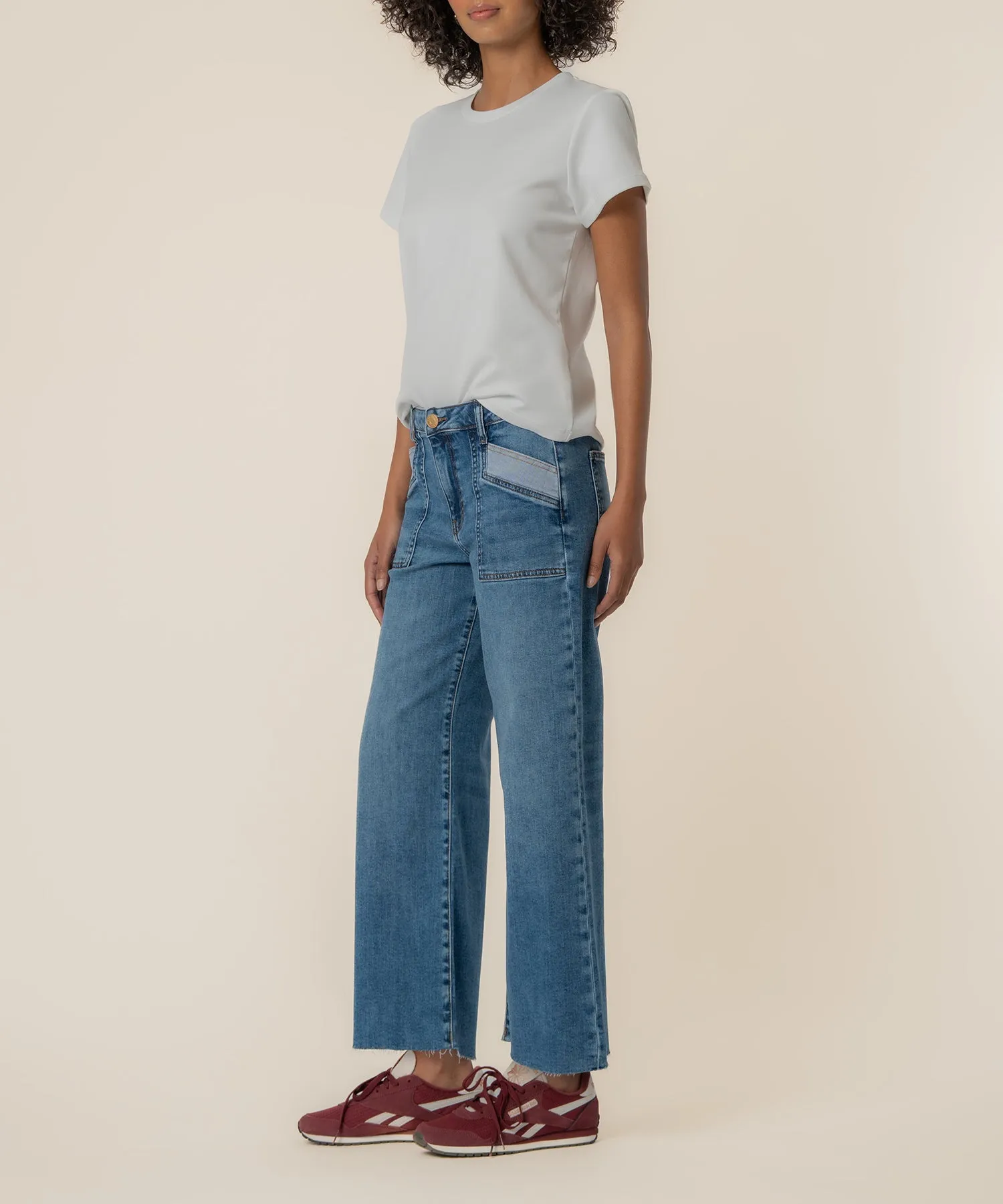 Meg High Rise Wide Leg, Petite in Success Wash sold by Kut from the Kloth product image thumbnail 2