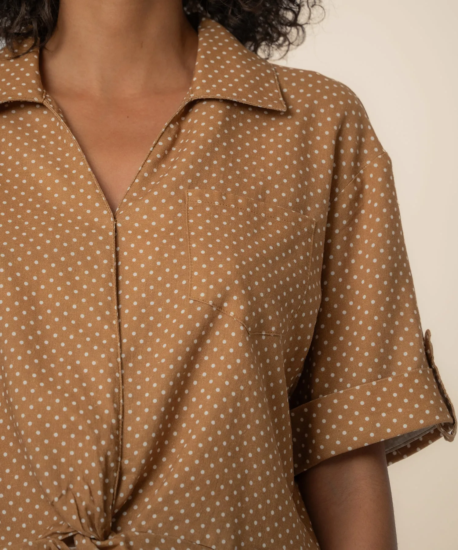 Rebel Linen Knot Front Shirt sold by Kut from the Kloth product image thumbnail 4