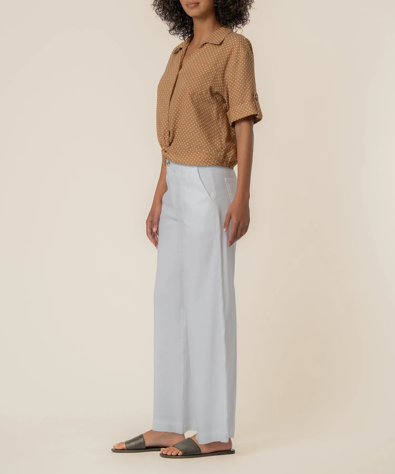 Rebel Linen Knot Front Shirt sold by Kut from the Kloth product image thumbnail 2