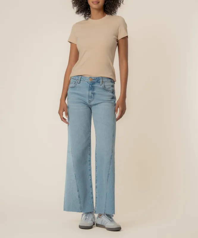 Meg High Rise Wide Leg, Long Inseam in Imagination Wash made by Kut from the Kloth