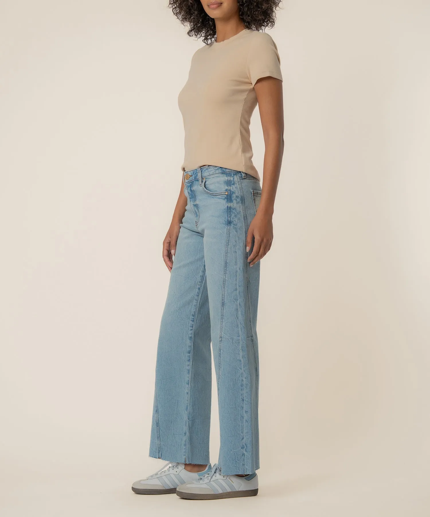 Meg High Rise Wide Leg, Long Inseam in Imagination Wash sold by Kut from the Kloth product image thumbnail 2