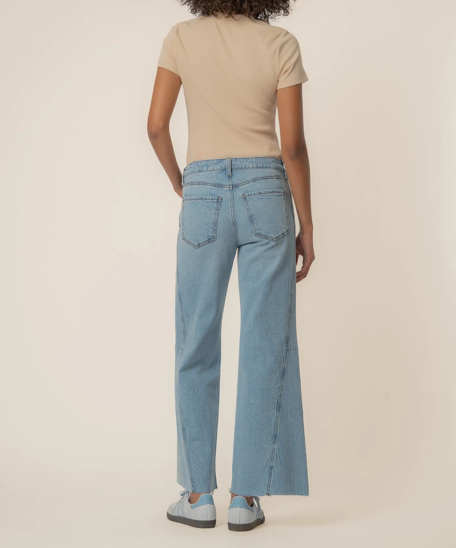 Meg High Rise Wide Leg, Long Inseam in Imagination Wash sold by Kut from the Kloth product image thumbnail 3