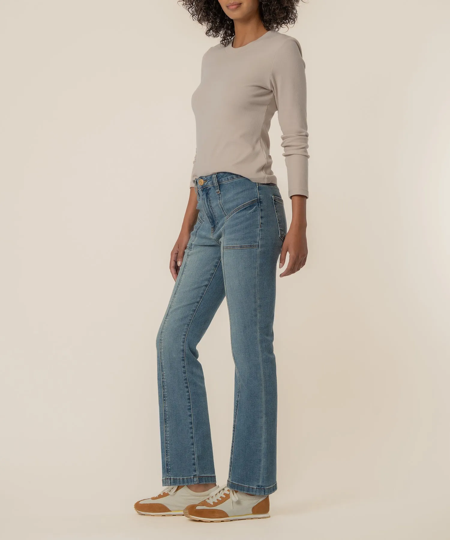 Kelsey High Rise Ankle Flare Long sold by Kut from the Kloth product image thumbnail 2