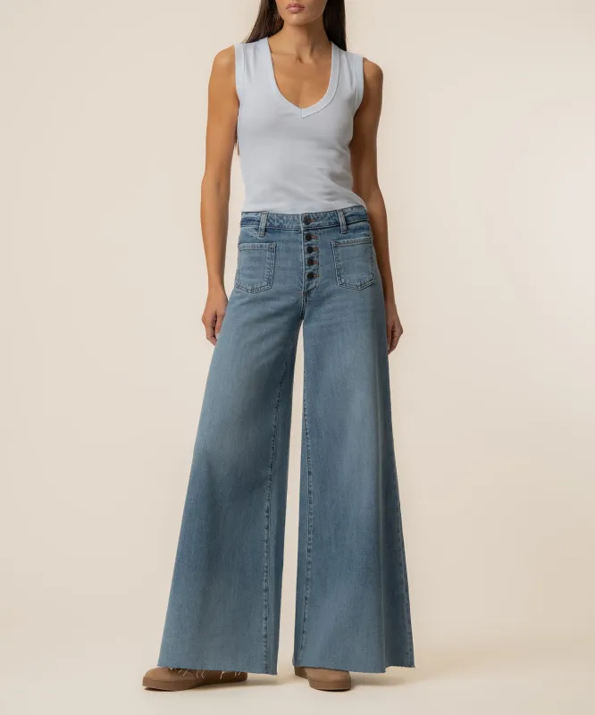 Blake High Rise Super Wide Leg sold by Kut from the Kloth