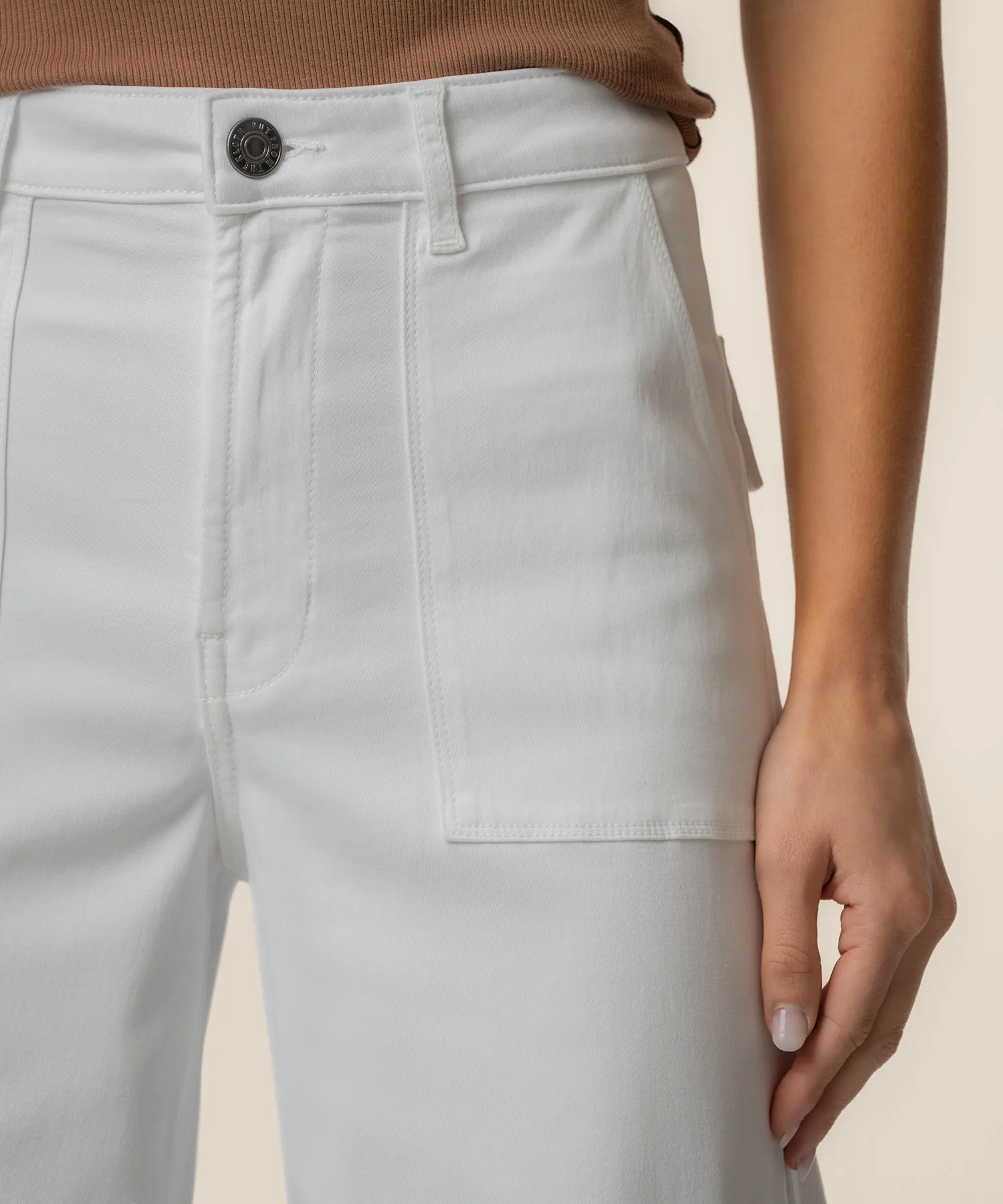 Meg High Rise Wide Leg in White sold by Kut from the Kloth product image thumbnail 4