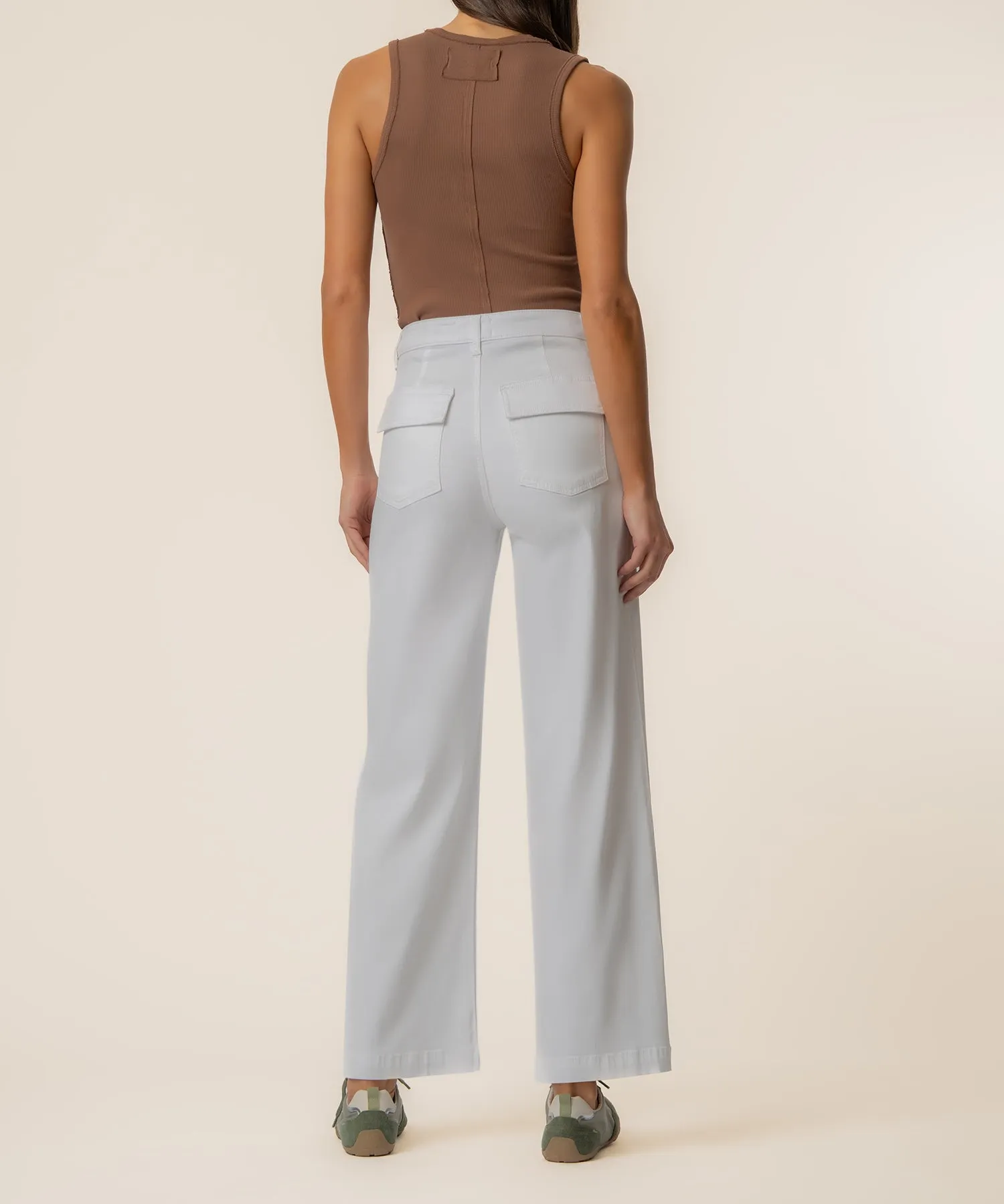 Meg High Rise Wide Leg in White sold by Kut from the Kloth product image thumbnail 3