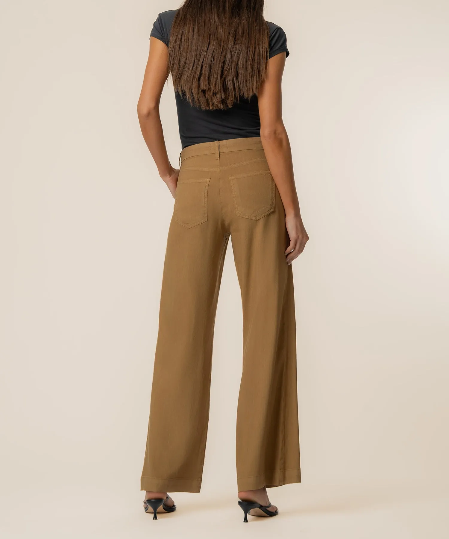 Meg Linen High Rise Wide Straight Leg sold by Kut from the Kloth product image thumbnail 3
