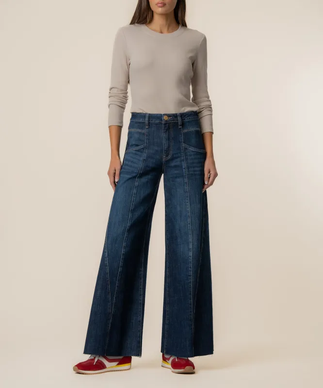 Blake High Rise Super Wide Leg, Exclusive in Jovial Wash made by Kut from the Kloth