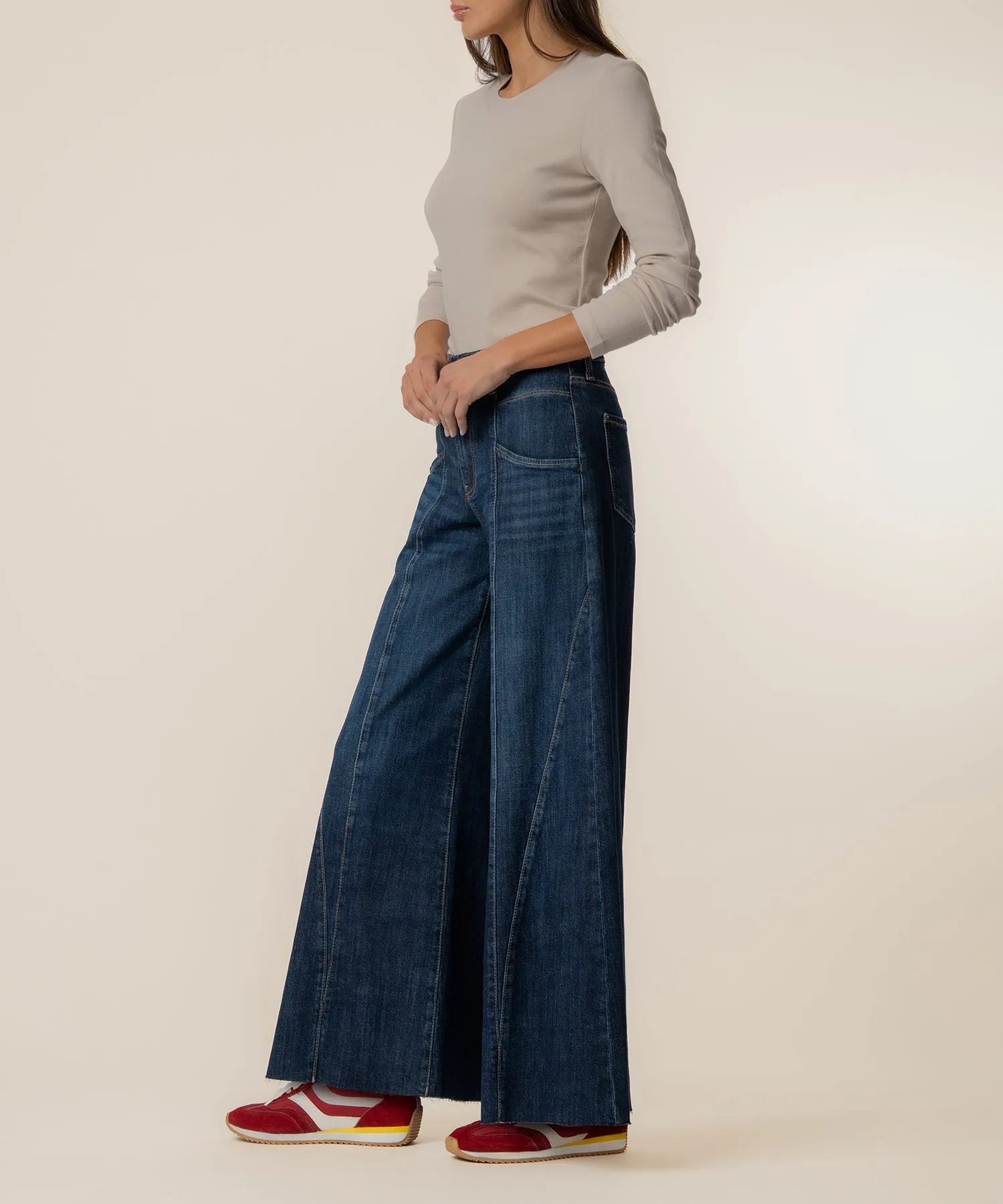 Blake High Rise Super Wide Leg, Exclusive in Jovial Wash sold by Kut from the Kloth product image thumbnail 2