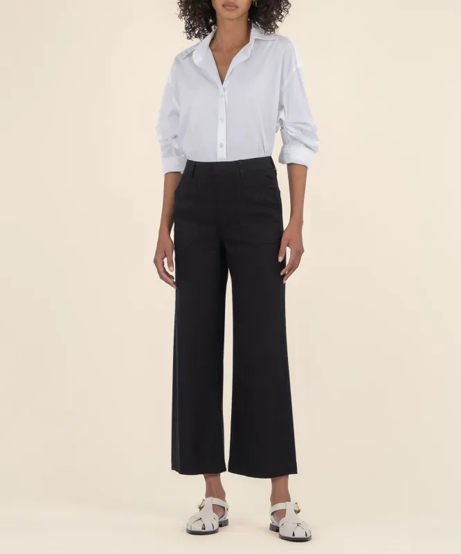 Topaz Linen Wide Leg, Petite made by Kut from the Kloth