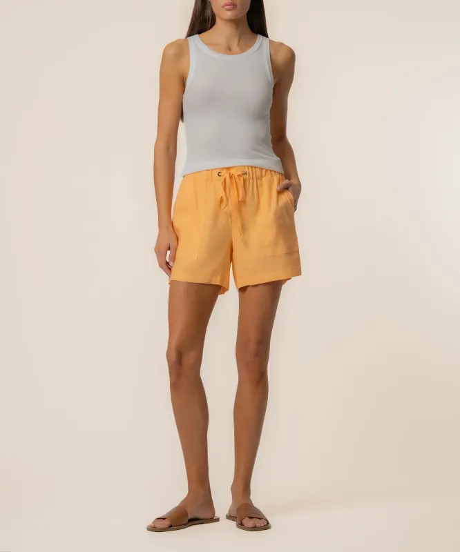 Katana Linen Drawstring Short made by Kut from the Kloth