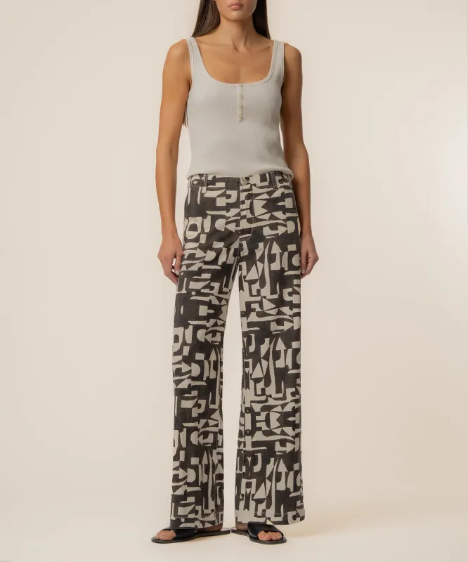 Meg Linen Wide Leg Pant made by Kut from the Kloth