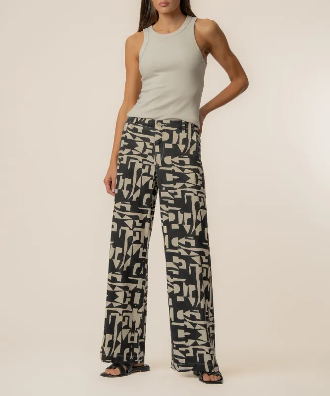 Meg Linen Wide Leg Pant made by Kut from the Kloth