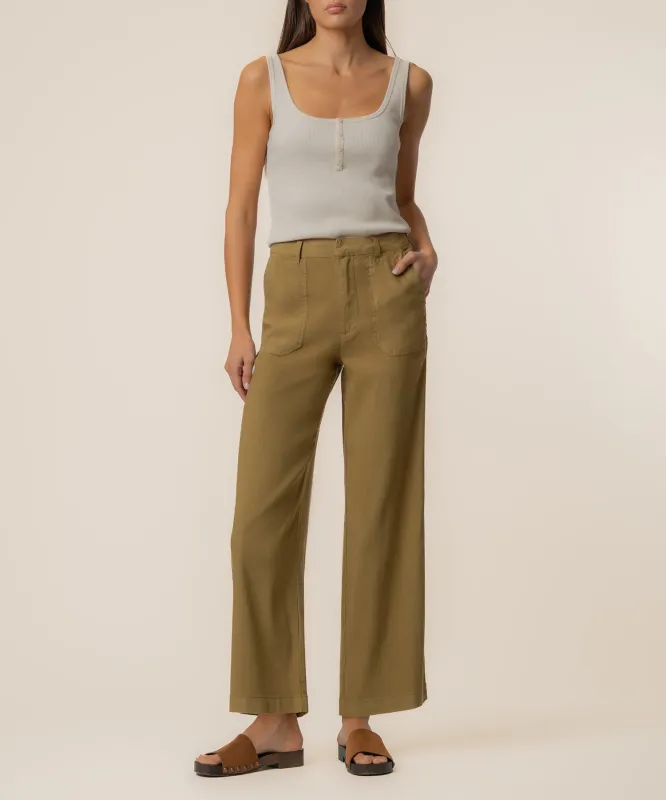 Topaz Linen Wide Leg, Petite made by Kut from the Kloth