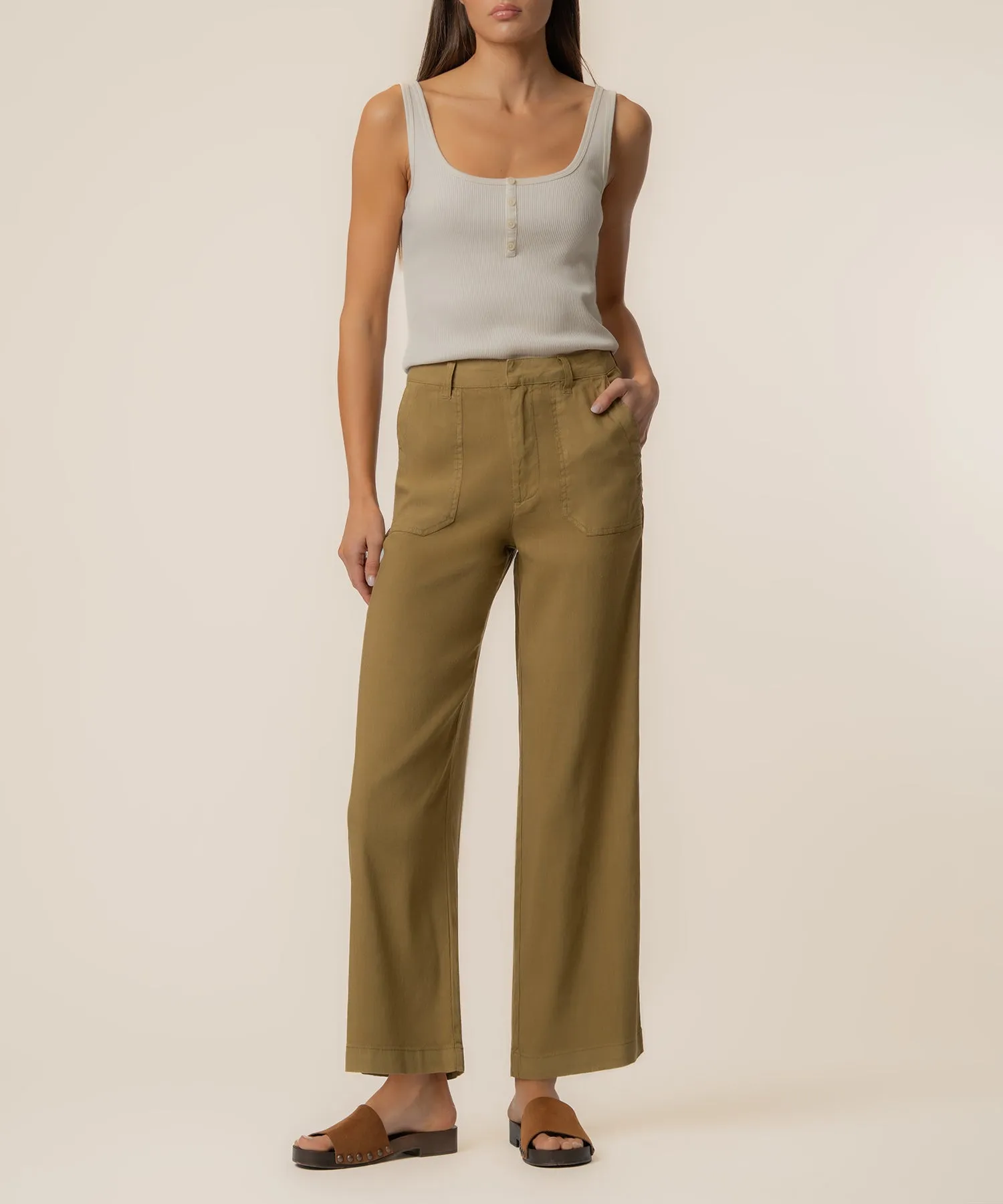 Topaz Linen Wide Leg, Petite sold by Kut from the Kloth