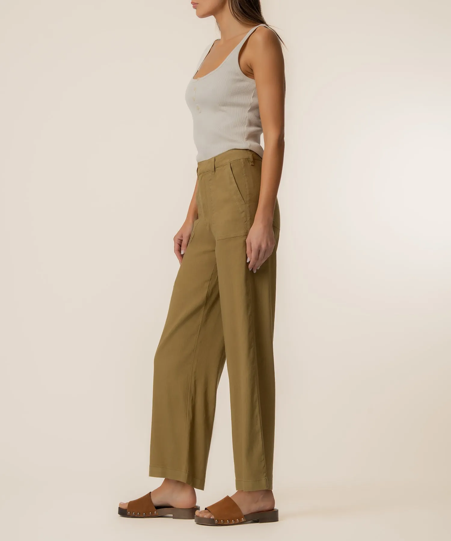 Topaz Linen Wide Leg, Petite sold by Kut from the Kloth product image thumbnail 2