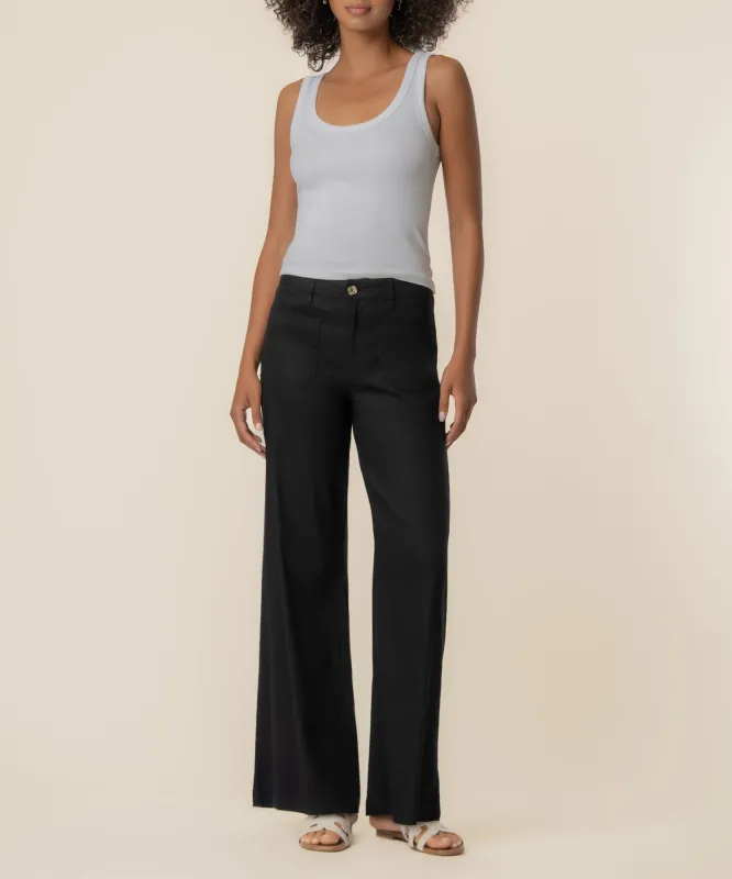 Meg Linen High Rise Wide Leg made by Kut from the Kloth