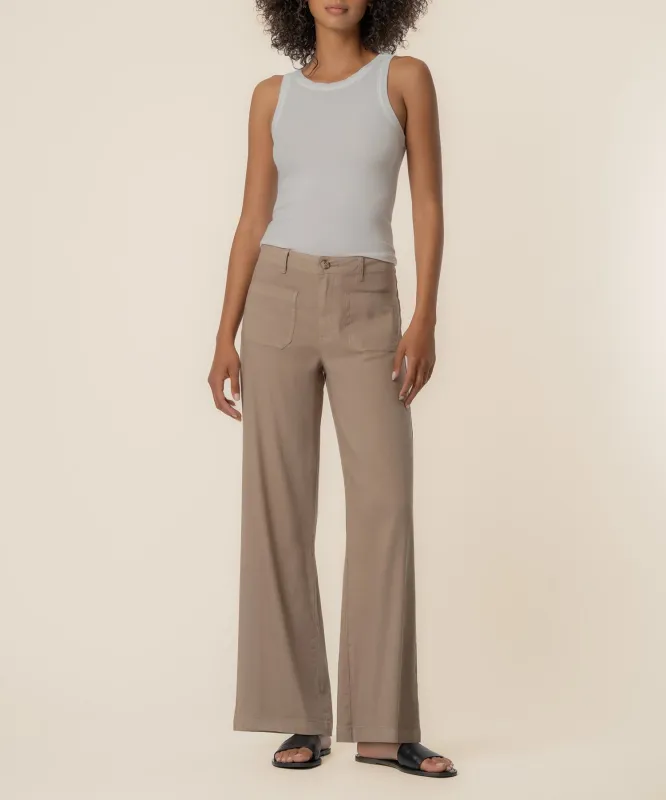 Meg Linen High Rise Wide Leg made by Kut from the Kloth
