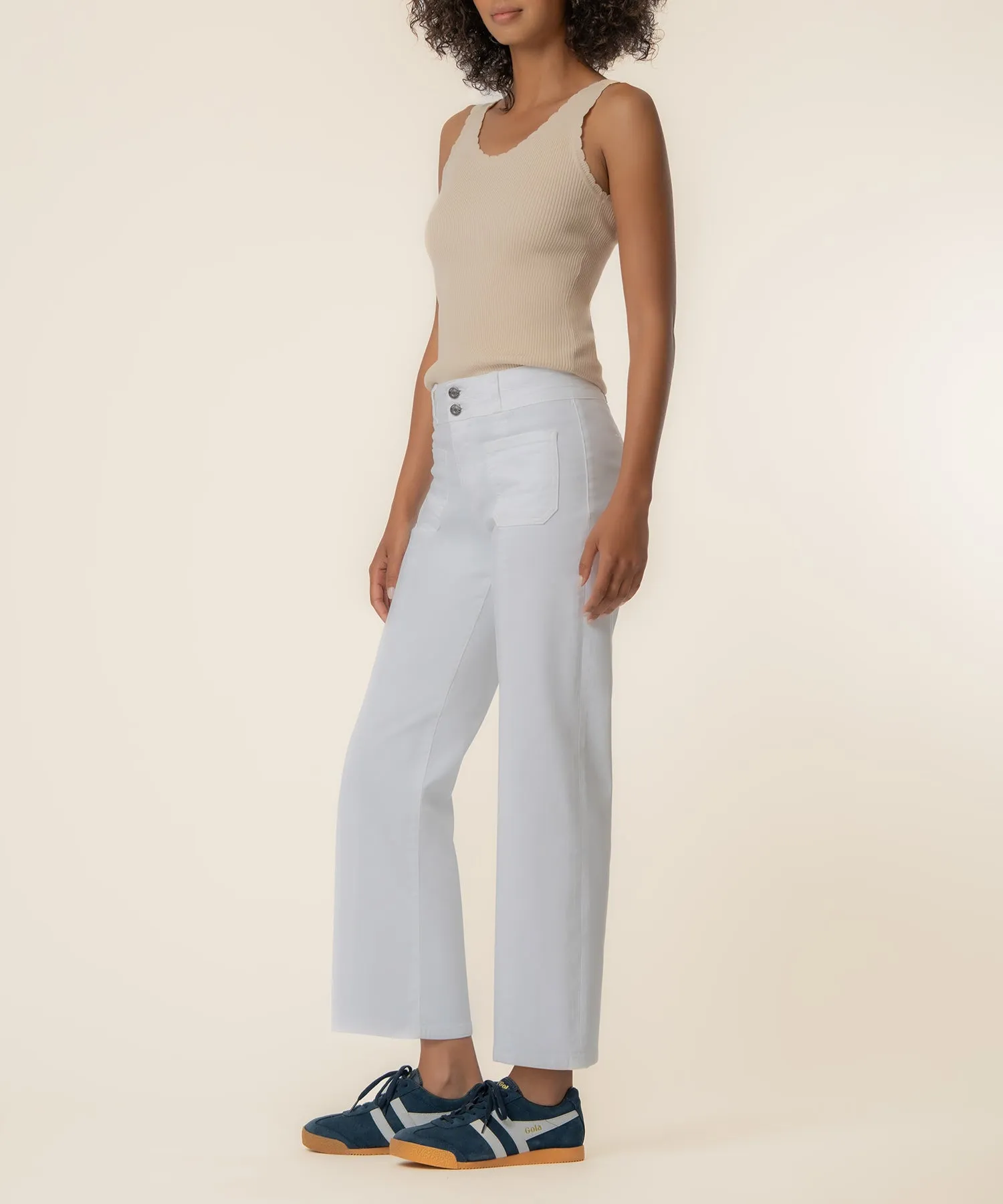 Charlotte High Rise Straight Leg in White sold by Kut from the Kloth product image thumbnail 2