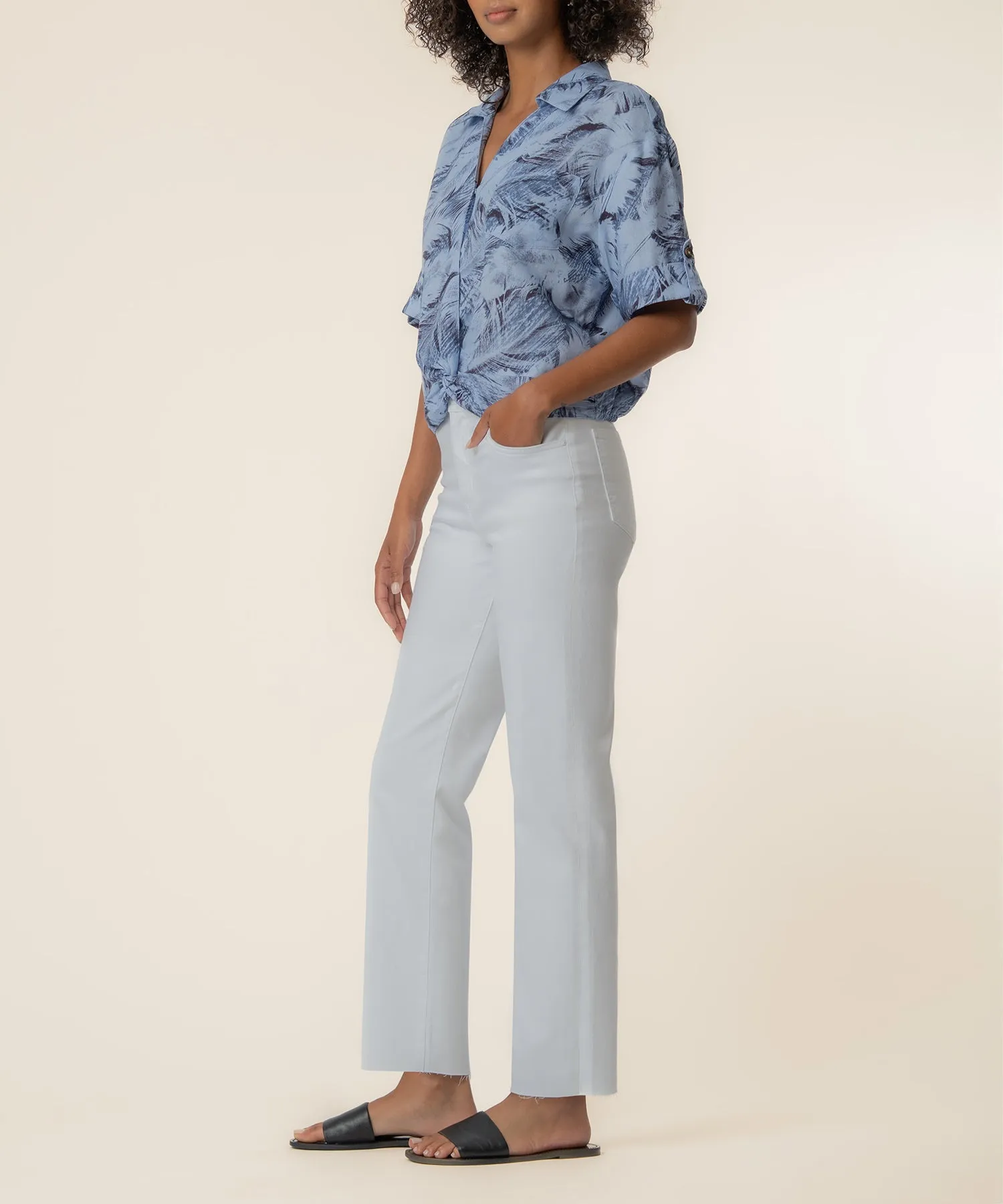 Rebel Linen Knot Front Shirt sold by Kut from the Kloth product image thumbnail 2