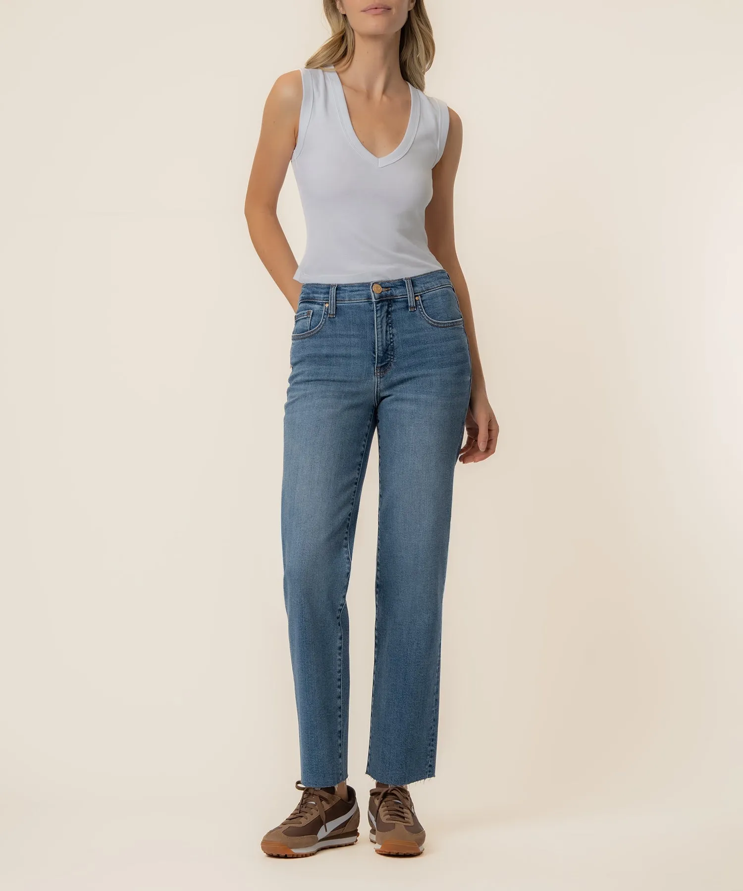 Avery High Rise Straight Leg, Exclusive in Style Wash sold by Kut from the Kloth