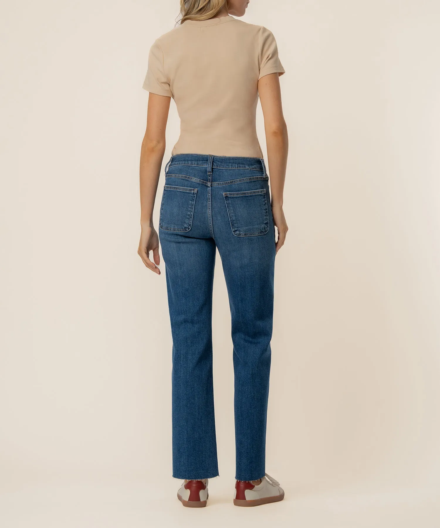 Avery High Rise Straight Leg, Exclusive in Fortune Wash sold by Kut from the Kloth product image thumbnail 3