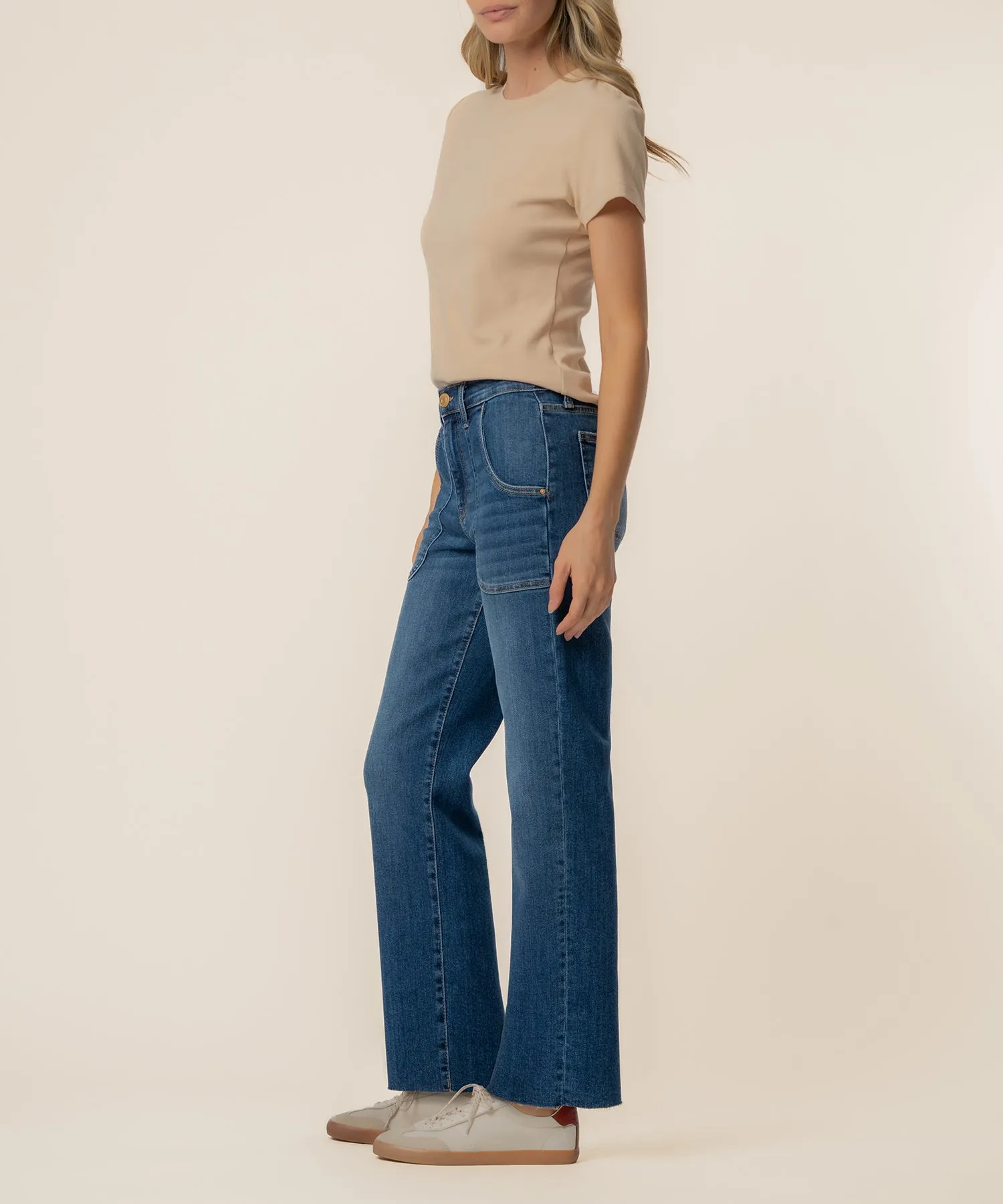 Avery High Rise Straight Leg, Exclusive in Fortune Wash sold by Kut from the Kloth product image thumbnail 2