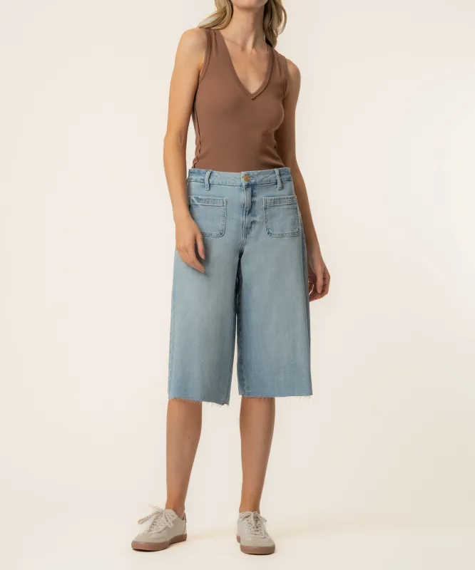 Mandy High Rise Bermuda, Exclusive in Education Wash made by Kut from the Kloth