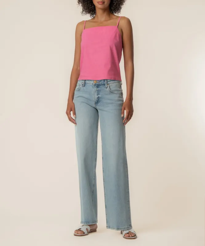 Kerri Spaghetti Strap Top in Lipstick made by Kut from the Kloth