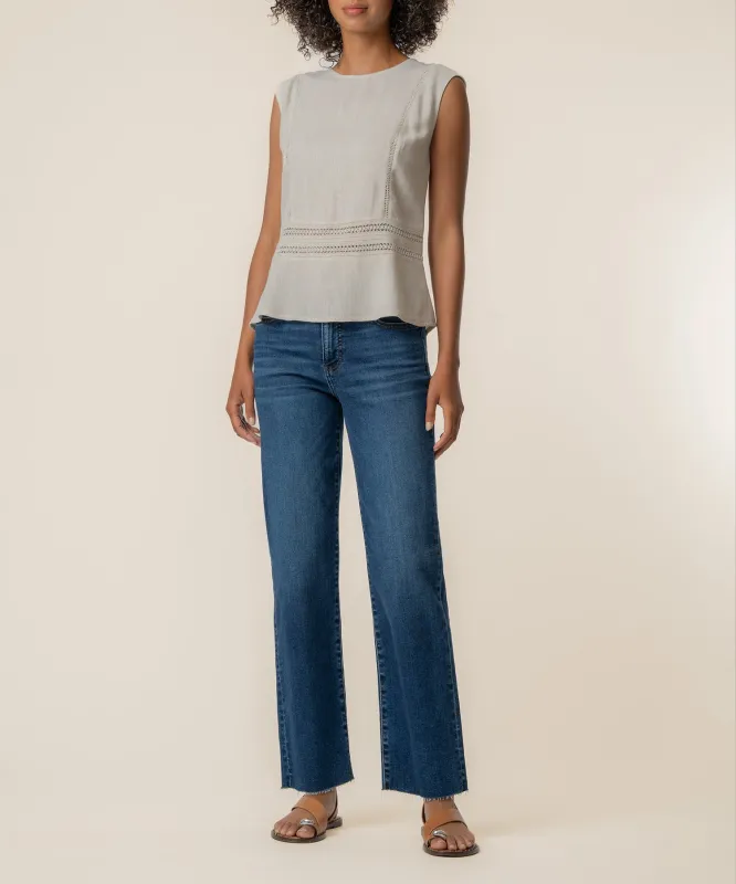 Carly Tank Top in Natural made by Kut from the Kloth