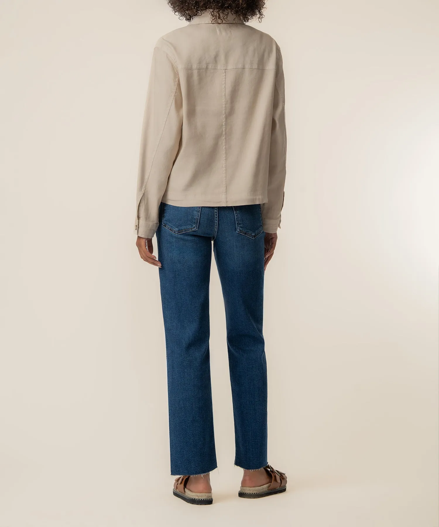 Bellamy Linen Jacket in Sand sold by Kut from the Kloth product image thumbnail 3