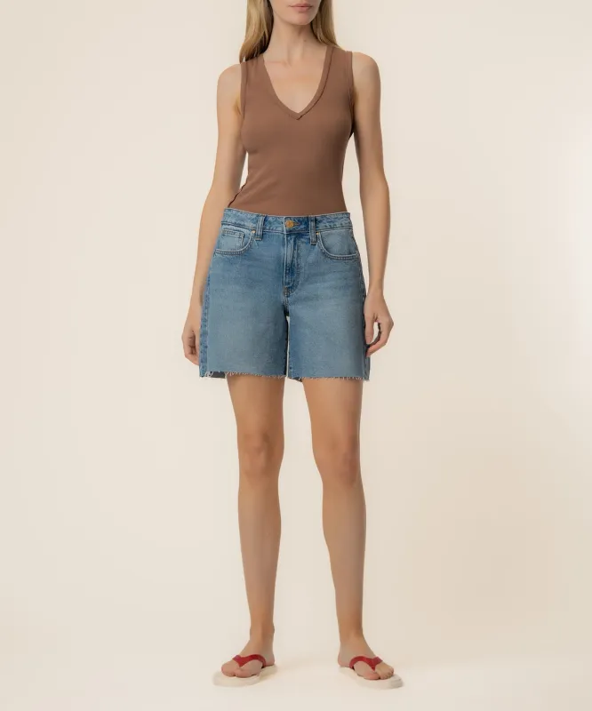 Hailey High Rise Bermuda in Novel Wash made by Kut from the Kloth