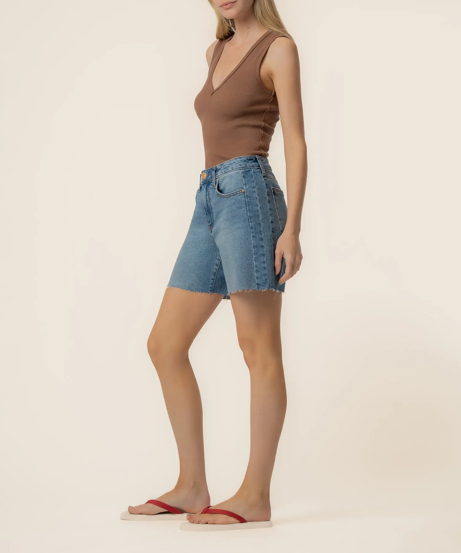 Hailey High Rise Bermuda in Novel Wash sold by Kut from the Kloth product image thumbnail 2