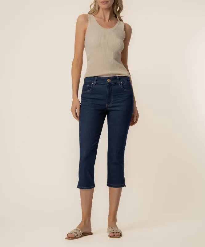 Gigi High Rise Capri, Petite in Sketch Wash made by Kut from the Kloth
