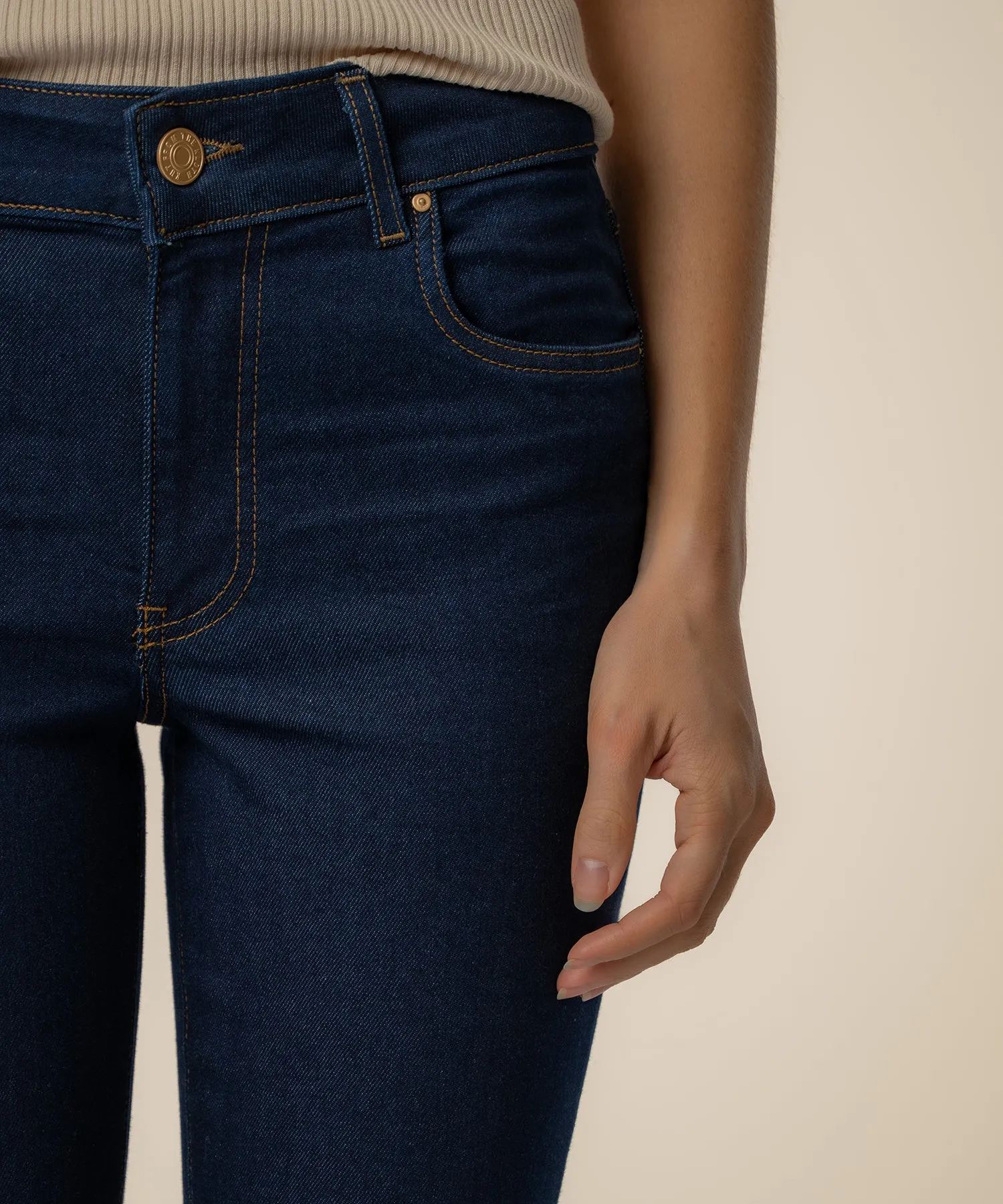 Gigi High Rise Capri, Petite in Sketch Wash sold by Kut from the Kloth product image thumbnail 4