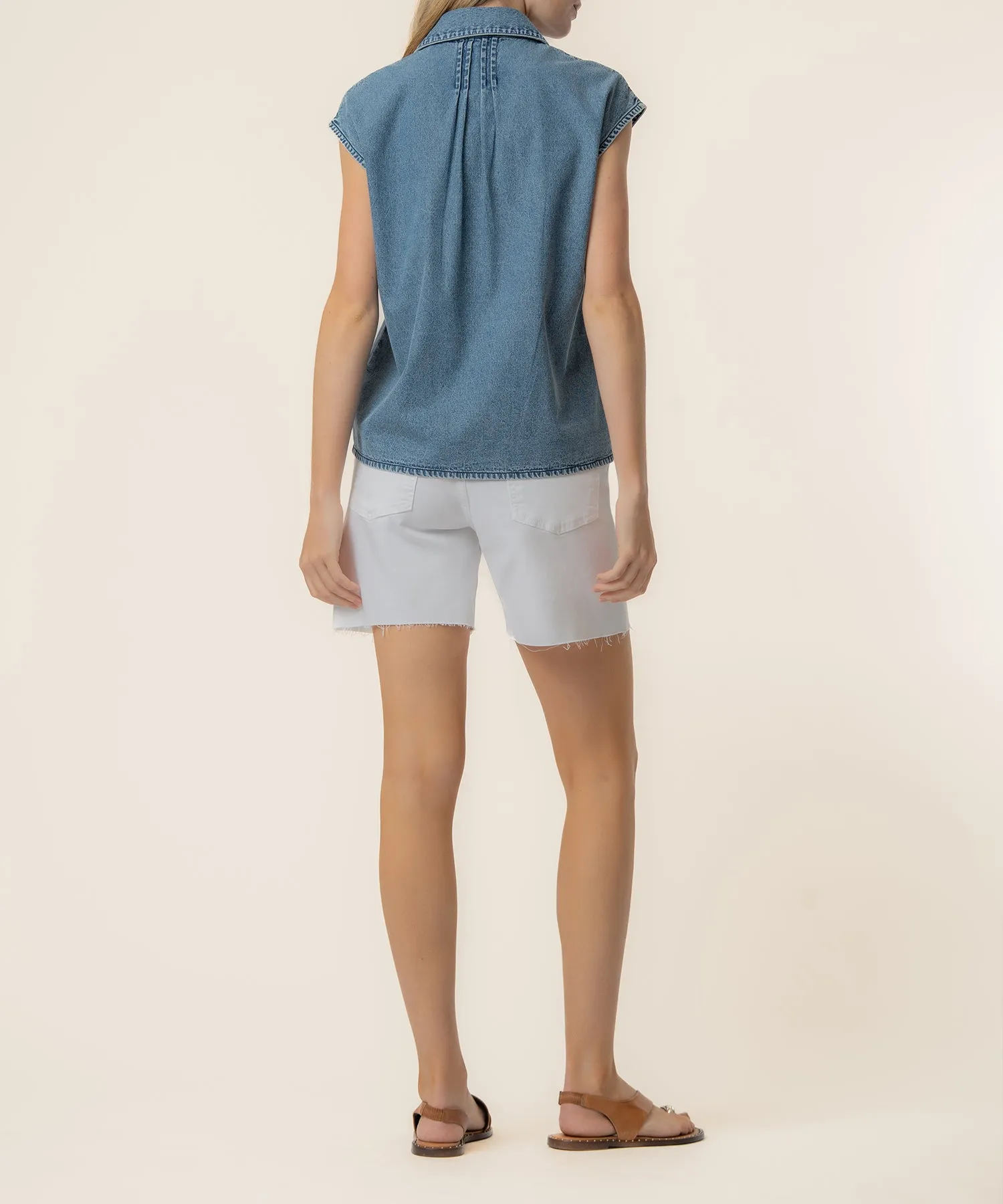 Penelope Denim Top in Beaming Wash sold by Kut from the Kloth product image thumbnail 3