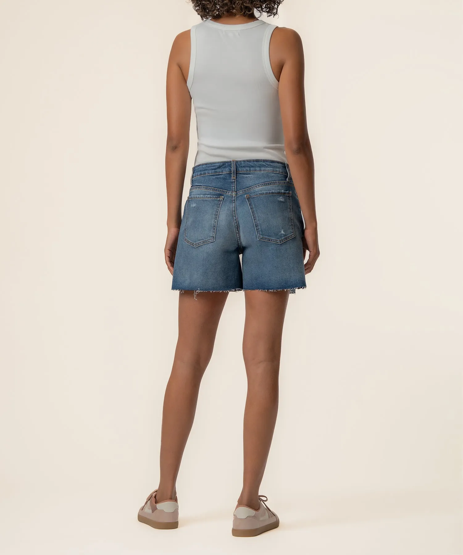 Jane High Rise Long Short, Exclusive in Indicate Wash sold by Kut from the Kloth product image thumbnail 3