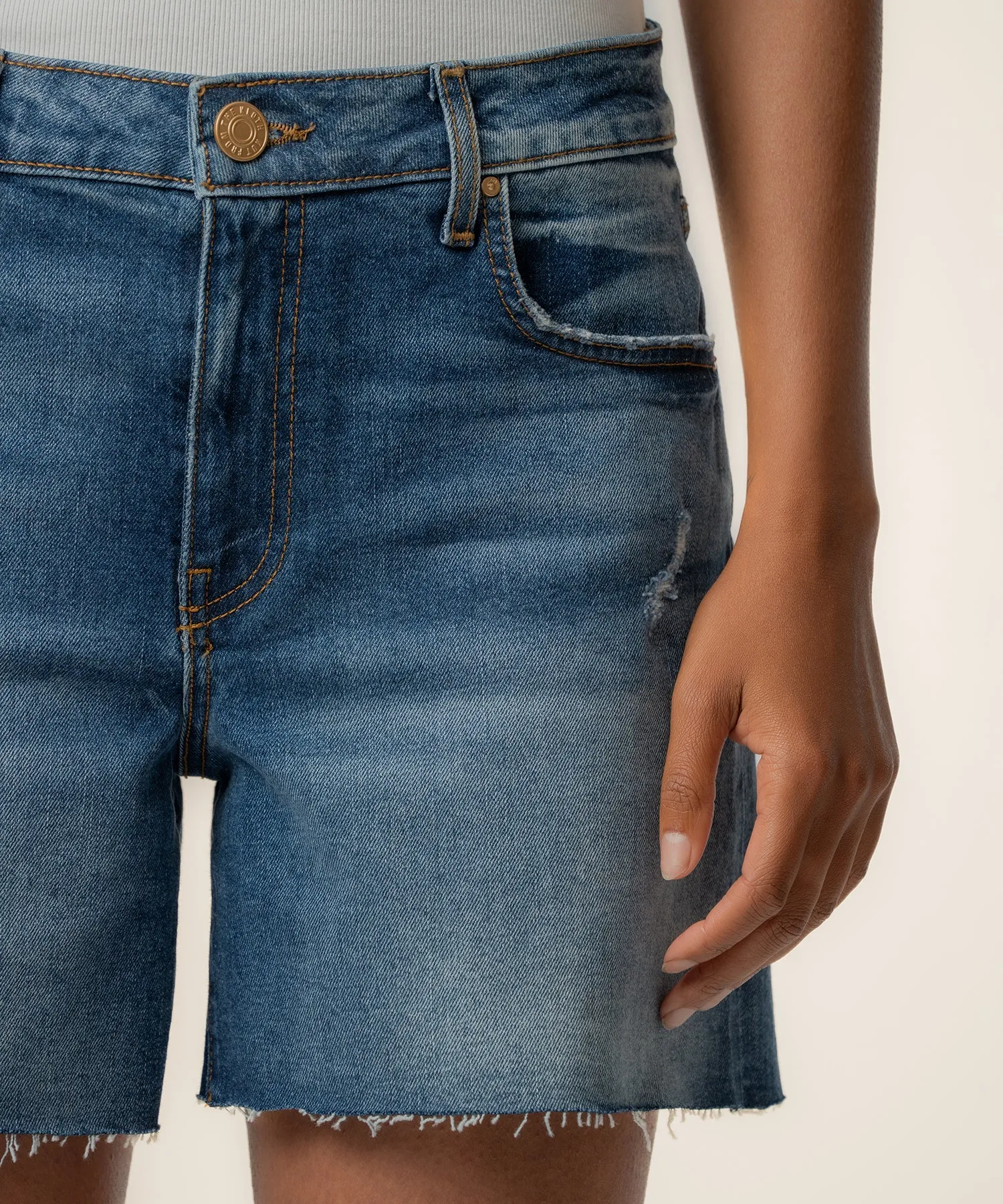 Jane High Rise Long Short, Exclusive in Indicate Wash sold by Kut from the Kloth product image thumbnail 4