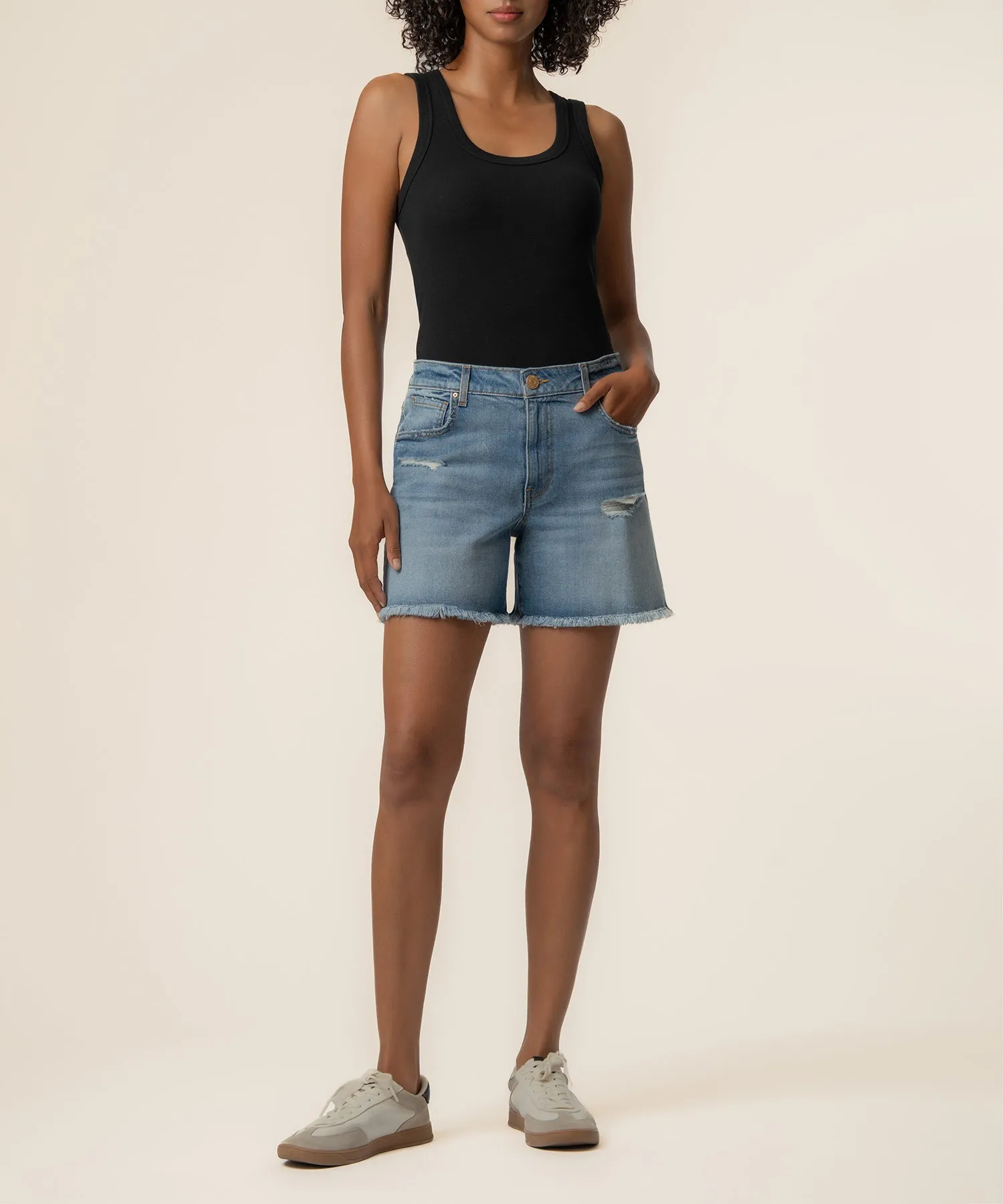 Jane High Rise Long Short, Exclusive in Analyzing sold by Kut from the Kloth