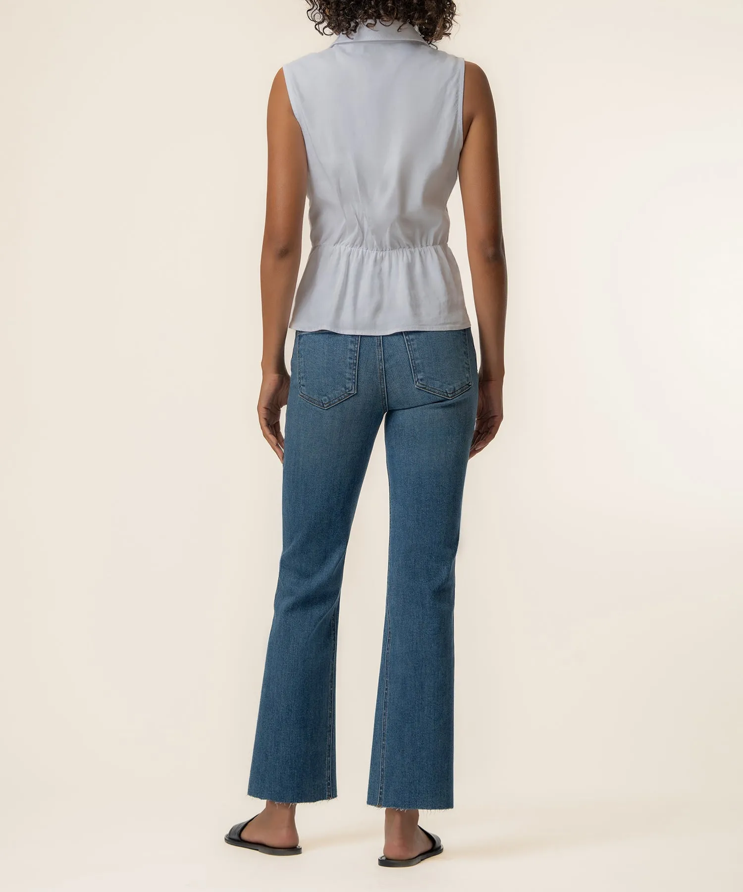 Sara Linen Top in White sold by Kut from the Kloth product image thumbnail 3