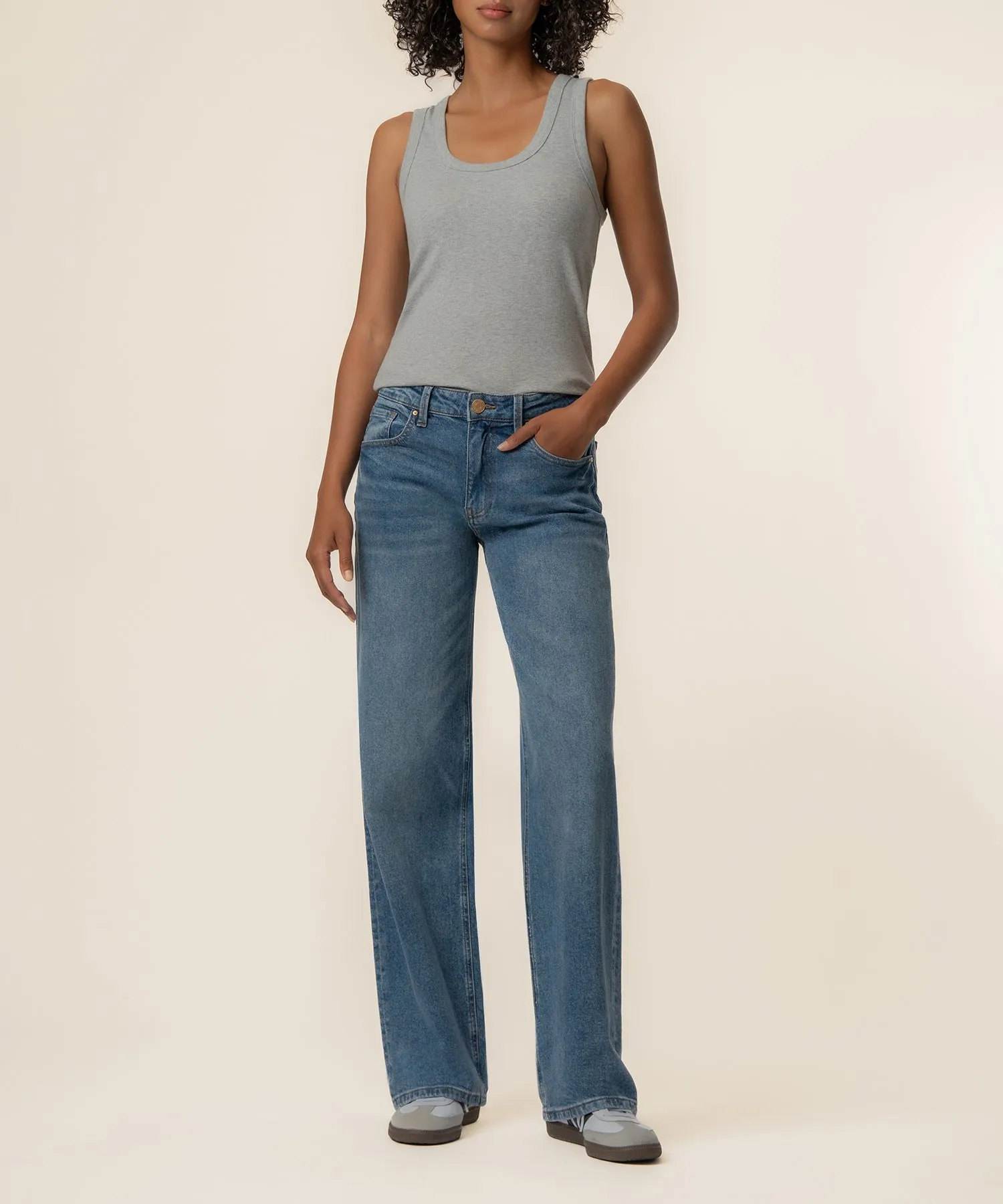 Anastasia Tank Top in Heather Grey sold by Kut from the Kloth